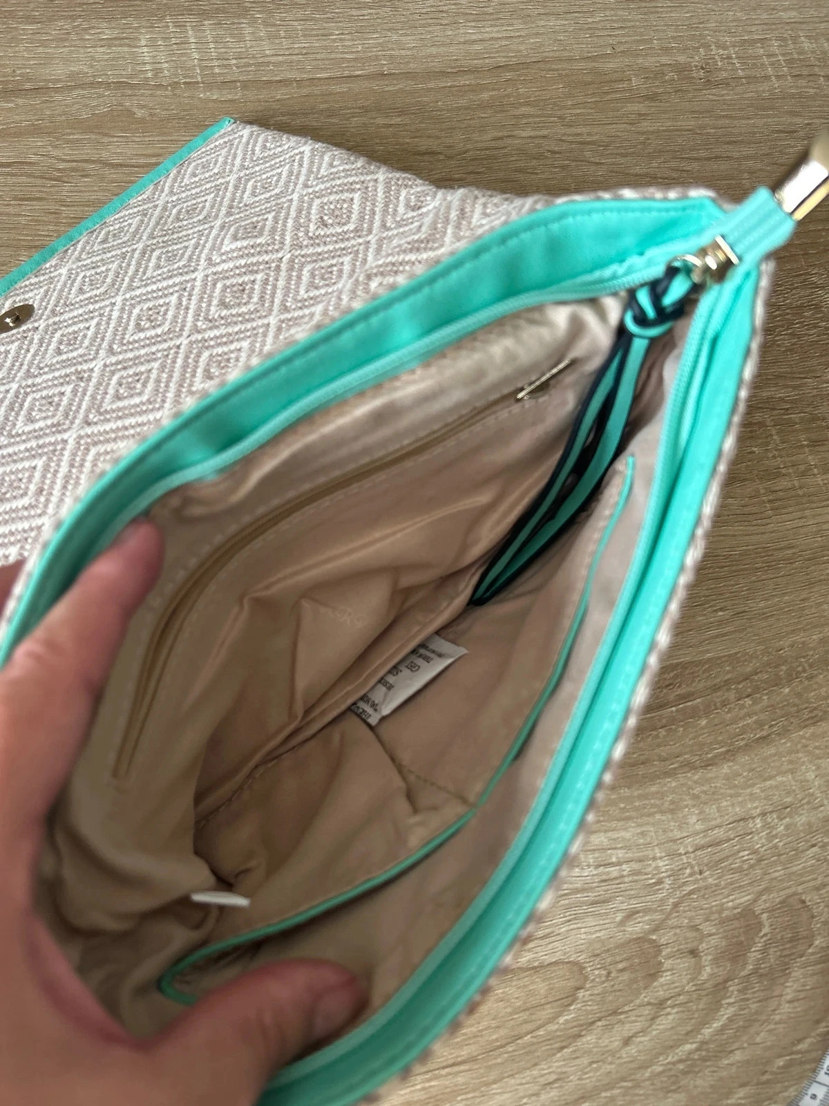 Velha bolsa boêmia sem alça – photo 8